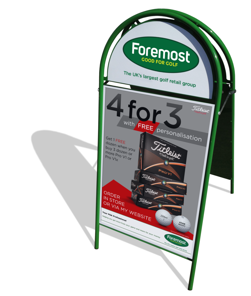 a frame with titleist 4 for 3 POS 15